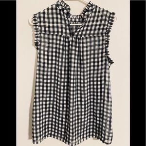NWOT Who What Wear gingham top